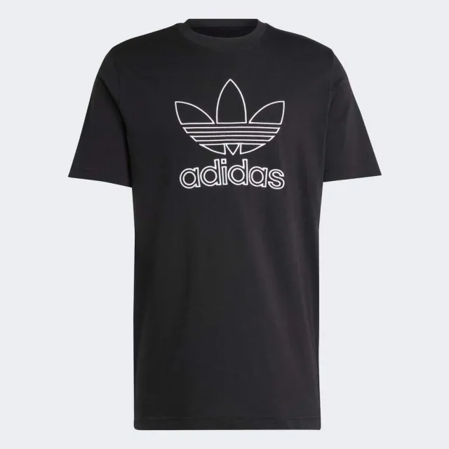 【adidas 愛迪達】Outl Tref Tee 男 T恤 運動上衣 休閒短袖 黑 亞版(JP1088)