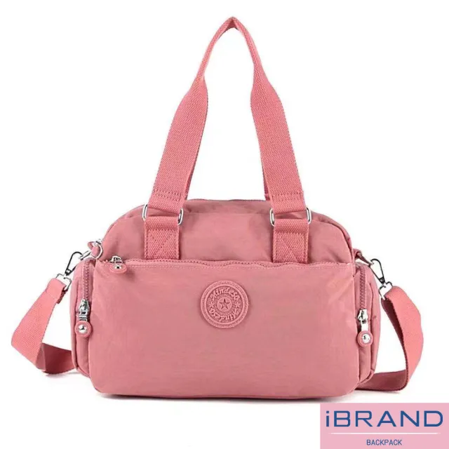 【iBrand】百搭實用多收納側斜背包/肩背包/防潑水尼龍(防水包 多款多色任選)
