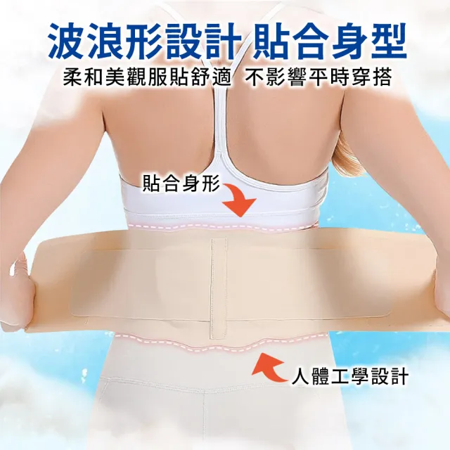 【XA】特仕款隱形支撐機能護腰HY025(膚/黑/新品/穩定/扶持/透氣/輕薄/夏日/特降/服貼/挺直)