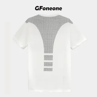【GFoneone】吸濕排汗遠紅外線印花短袖T恤-白色(T恤)
