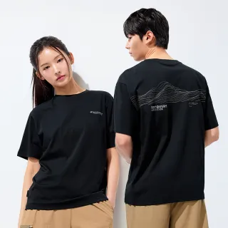 【Discovery Expedition】Freshvent 線條印花短袖T恤 上衣(DXRS8D053-BKS)