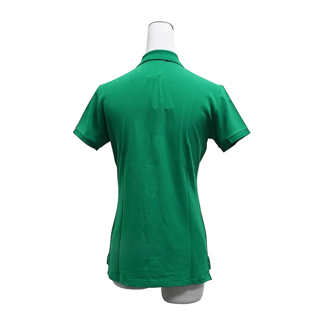 【RALPH LAUREN】POLO RALPH LAUREN經典藍色小馬棉質混紡修身短袖POLO衫(女款/綠)