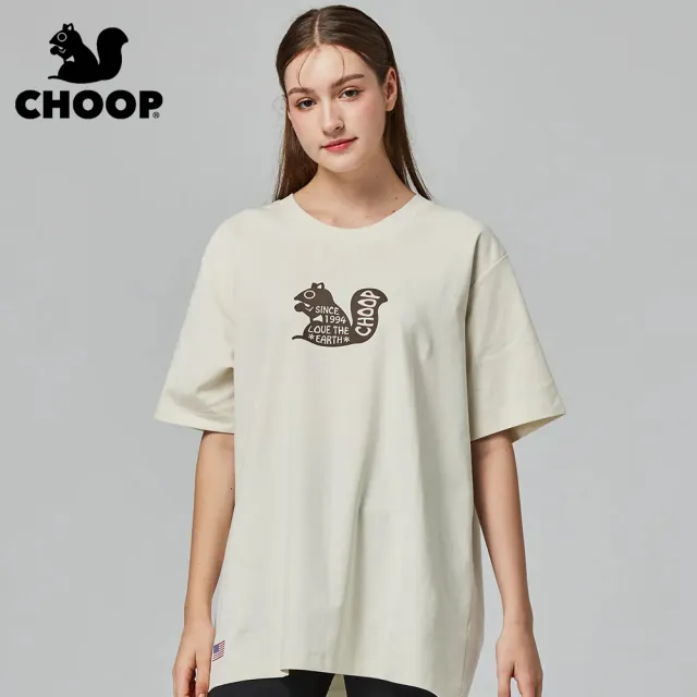 【CHOOP】小松鼠-抗皺親膚柔滑奶油棉T(滿版)