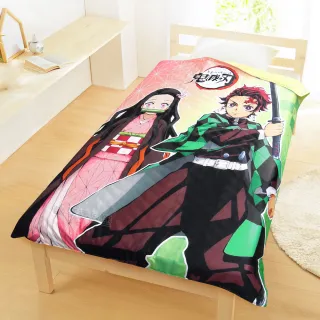 【享夢城堡】針織涼感被4x5－鬼滅之刃 炭治郎禰豆子-黃/冰涼 瞬涼