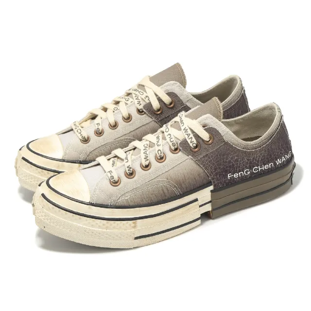 【CONVERSE】休閒鞋 Chuck 70 2 in 1 男鞋 女鞋 棕 帆布鞋 王逢陳 聯名款 解構 1970 仿舊(A15741C)