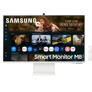 【Samsung 三星】S32FM803UC 32型4K 16:9 AI智慧聯網螢幕(影音串流/旋轉支架/喇叭/Type C/４ms/磁吸攝影)