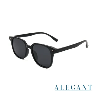 【ALEGANT】都會時尚TR90方框寶麗來偏光墨鏡/UV400太陽眼鏡(設計師台灣品牌/露營用品/方框輕奢穿搭)