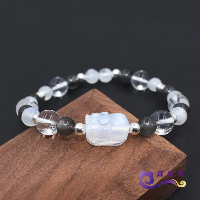 【鑫運來】◎月光石貔貅手鍊