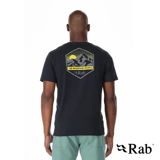 【RAB】Stance Mountain Peak Tee 透氣短袖有機棉T恤 男款 鯨魚灰 #QCB66