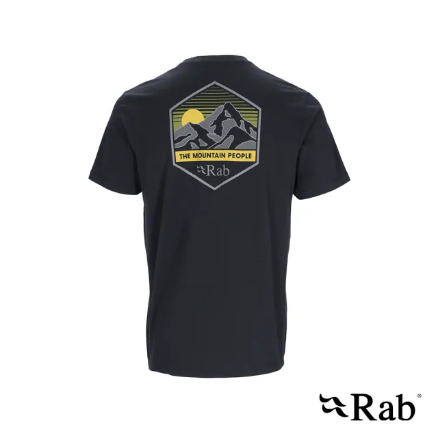 【RAB】Stance Mountain Peak Tee 透氣短袖有機棉T恤 男款 鯨魚灰 #QCB66