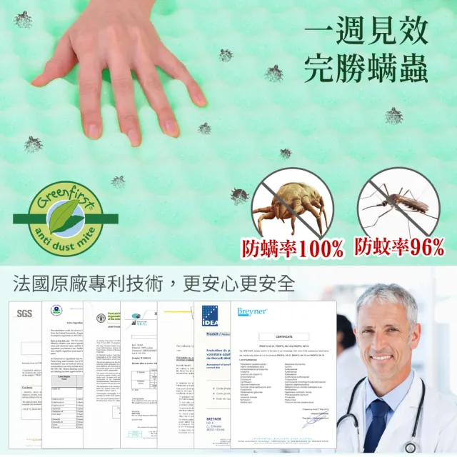 【LooCa】雙人5尺 石墨烯EX防蹣11cm記憶床墊150x188cm｜宿舍床墊推薦