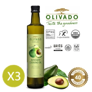 【壽滿趣】OLIVADO紐西蘭原裝進口酪梨油(500mlx3)