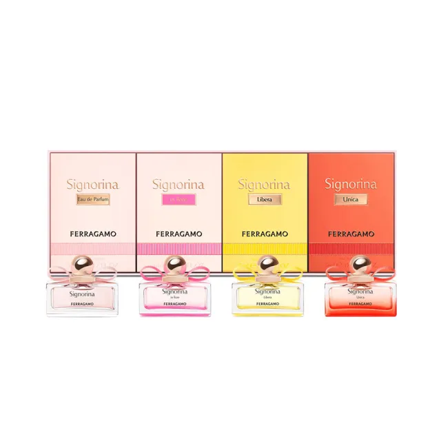 【Salvatore Ferragamo】時尚女伶迷你香水禮盒(5mlx4入.專櫃公司貨)