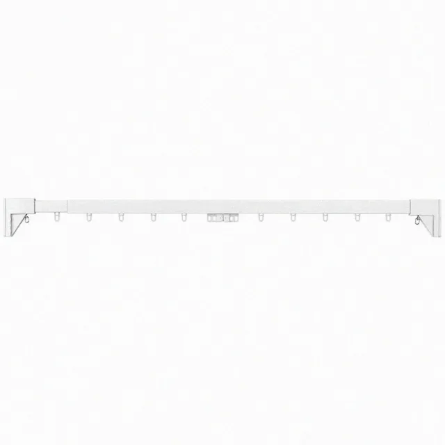 【NITORI 宜得利家居】免鑽孔伸縮窗簾軌 TR1 WH 110-150(免鑽孔 伸縮窗簾軌 窗簾軌 窗簾)