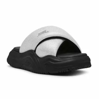 【steve madden】交叉寬帶厚底拖鞋 SPINNER-R(銀色)