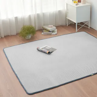 【BELLE VIE】6D可水洗超透氣彈力涼墊-雙人150x186cm(床墊/和室墊/瑜珈墊/露營可用-灰色特仕)