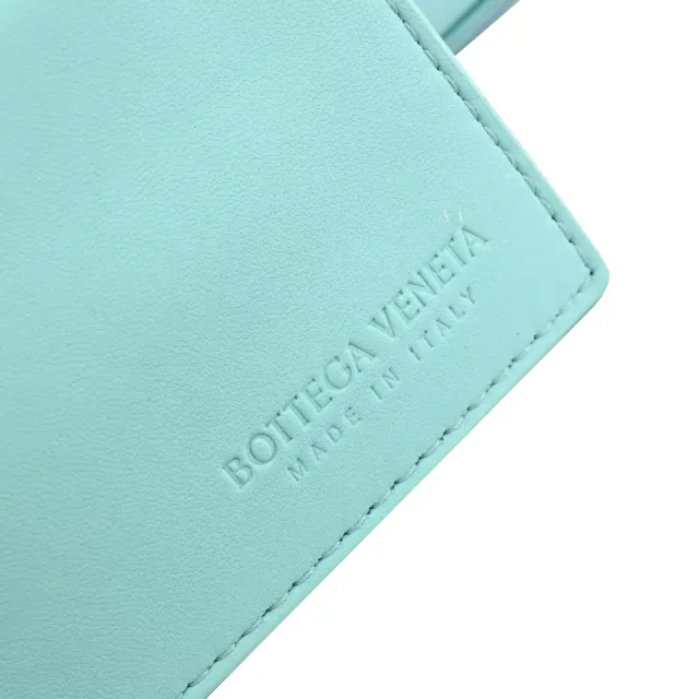 【BOTTEGA VENETA 寶緹嘉】簡約經典手工大格編織小手提包托特包兩用包(淺藍)