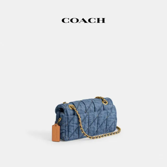 【COACH】蔻馳官方直營 TABBY 絎縫20號單肩手袋-B4/靛藍色(CR701)