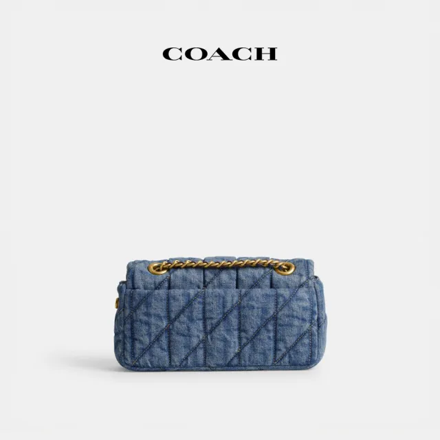 【COACH】蔻馳官方直營 TABBY 絎縫20號單肩手袋-B4/靛藍色(CR701)