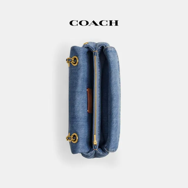 【COACH】蔻馳官方直營 TABBY 絎縫26號單肩手袋-B4/靛藍色(CR704)