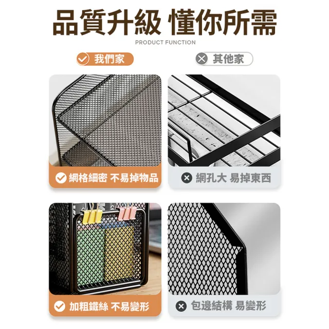 【TTK好物】辦公桌收納置物架 收納公文架 桌面書架文件架(文件框/大容量/分層收納/強力承重)