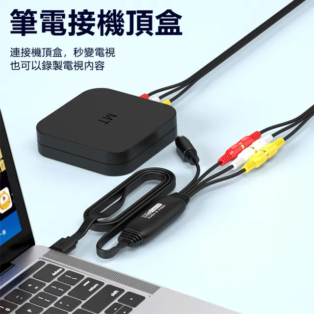 【Nil】618 USB音視頻採集卡 免驅AV信號捕捉數據採集器 1080PWIN系統MAC轉接線 RCA採集線