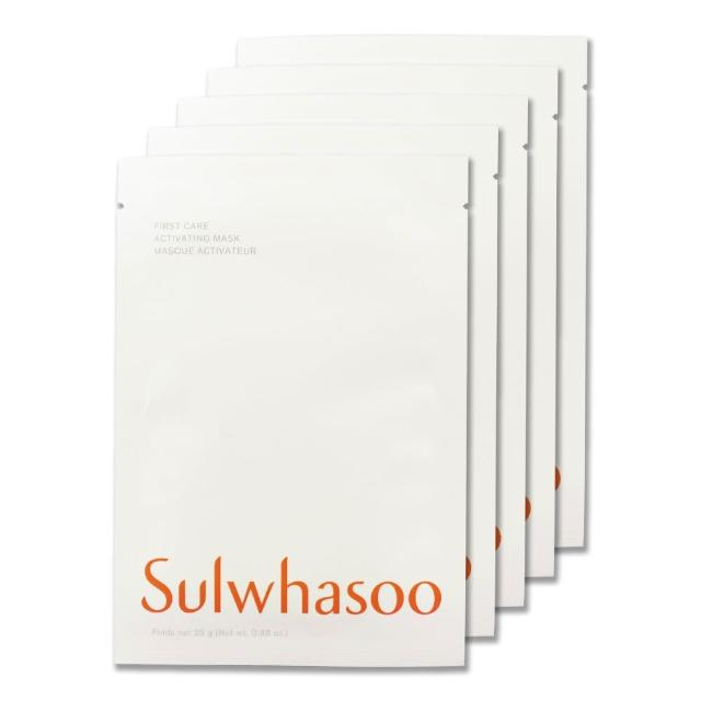 【Sulwhasoo 雪花秀】潤燥養膚精華面膜-單片裝 25g x 5
