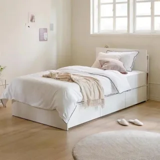 【iloom 怡倫家居】Vantt 單人加大收納床架2色(床架 單人床 單人床架 單人加大)