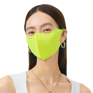 【MG 冪姯】5g光浮感 全面光波防曬口罩 ★黃光(UPF100+抗UV含膠原+精油涼感光波防曬機能布)