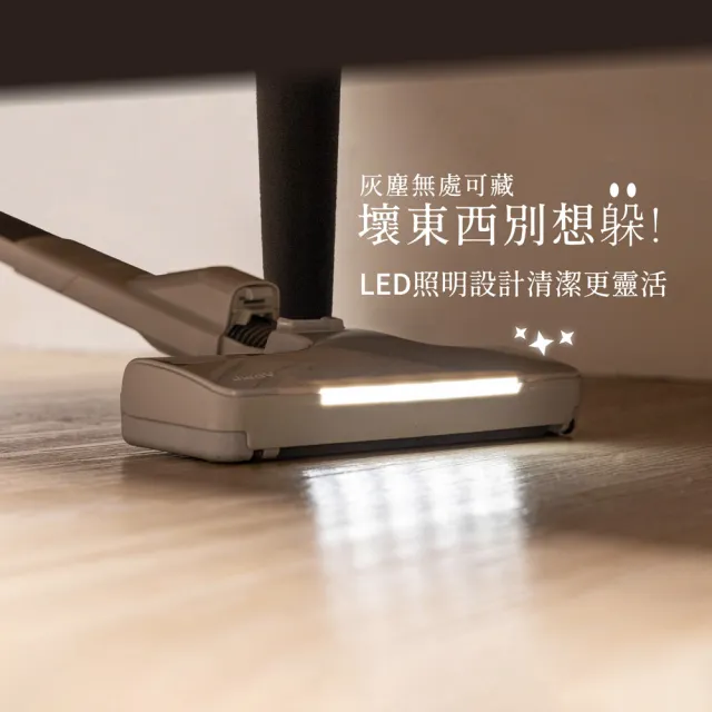 【JWAY】自走吸︱自立牽引無線吸塵器 電動地刷版 JY-SV21M(輕量 手持吸塵器 自立收納不佔空間 父親節禮物)