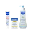 【Mustela 慕之恬廊】口水肌養護組(高效唇頰雙護膏9.2g+免用水潔淨液300ml+修護霜40ml)
