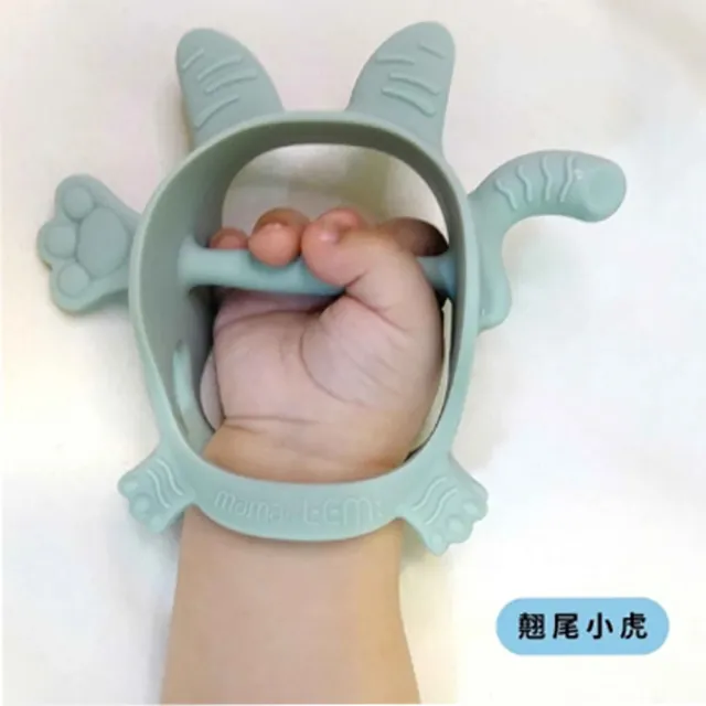 【韓國MAMAsTEM固齒器】飛天小牛/翹尾小虎(贈收納盒 手環式固齒器 分齡固齒器 總代理公司貨)