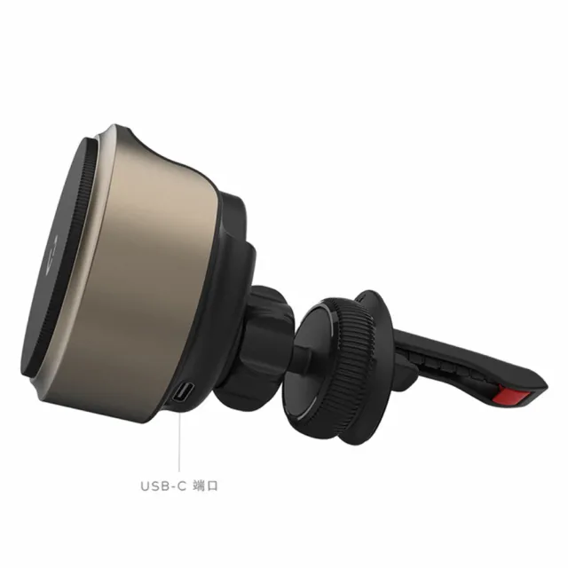 【Bezalel】Omnia X MagSafe 車用磁吸無線充電器(Type-C孔輸出、Qi2 15W無線快充、不挑車款)