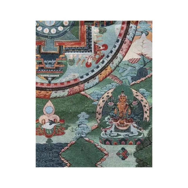 【藏古祥館】壇城刺繡唐卡 DD030(壇城 刺繡 唐卡)