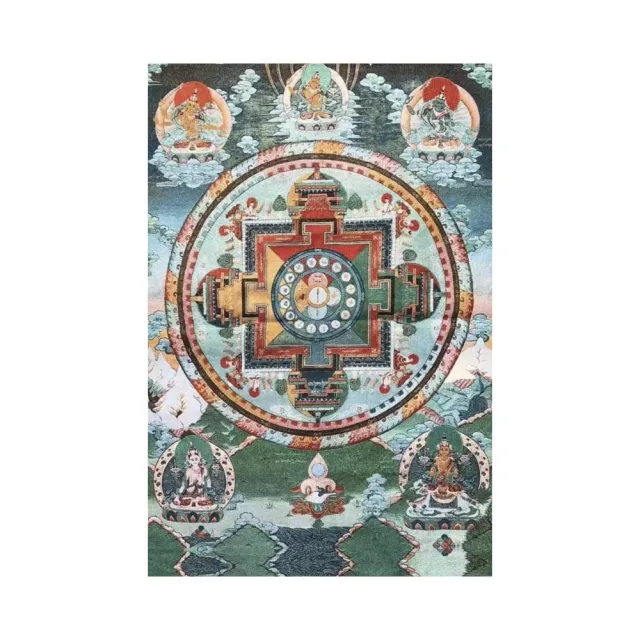 【藏古祥館】壇城刺繡唐卡 DD030(壇城 刺繡 唐卡)