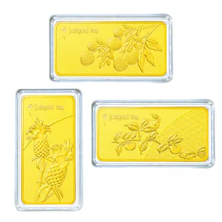 【Just Gold 鎮金店】寶島果宴 金條20g(任選)