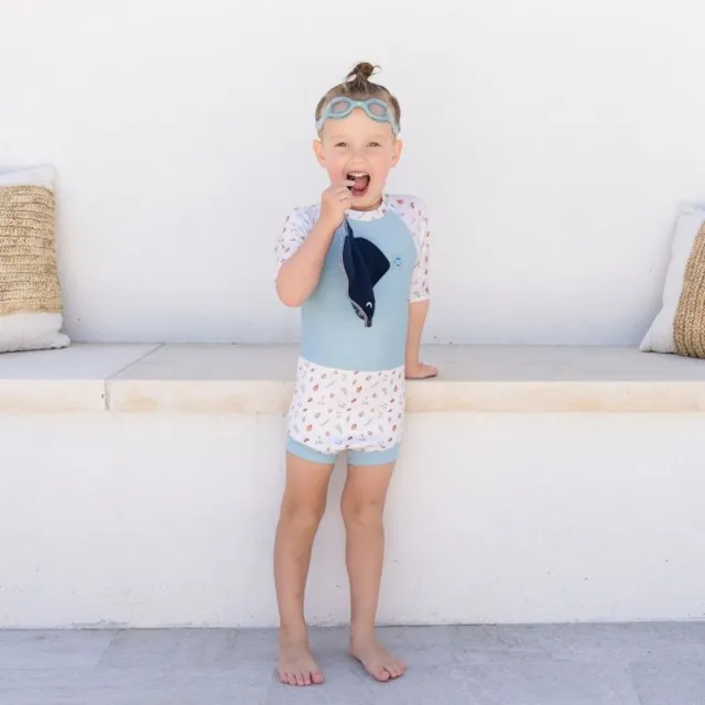 【Splash About 潑寶】嬰兒 尿布褲 連身 防曬 抗UV-森林小橡果(嬰兒泳褲)