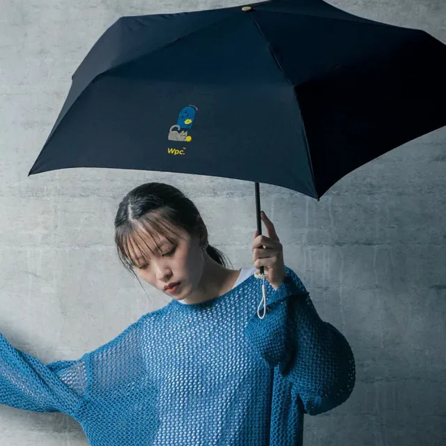 【Wpc.】官方直營貓狗玩耍手動大傘面輕量晴雨傘折傘-多色(輕量/抗UV/遮光/防撥水/晴雨傘)