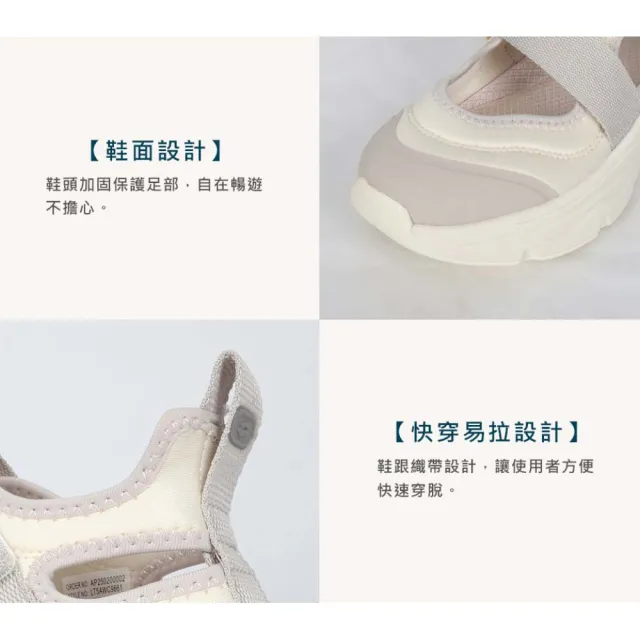 【LOTTO】女樂活瑪莉珍休閒護趾涼鞋-健走鞋 水陸鞋 涼鞋 魔鬼氈(LT5AWC9661)