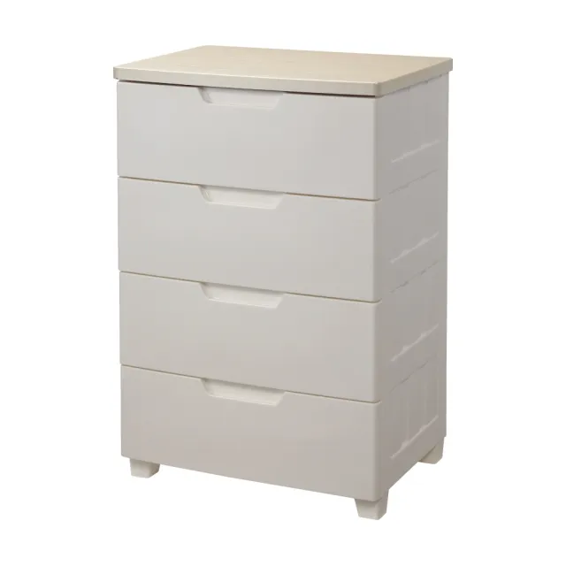 【特力屋】米色天板四層收納櫃 寬56cm