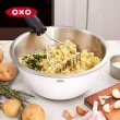 【美國OXO】烘焙經典工具3件組(矽膠刮刀+矽膠打蛋器+2.8L不鏽鋼攪拌盆)