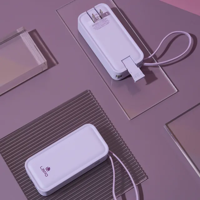 【LaPO】20W雙向快充二合一充電器 WT-06 5000mAh 快充行動電源_18Wh(充電器+行動電源功能二合一)