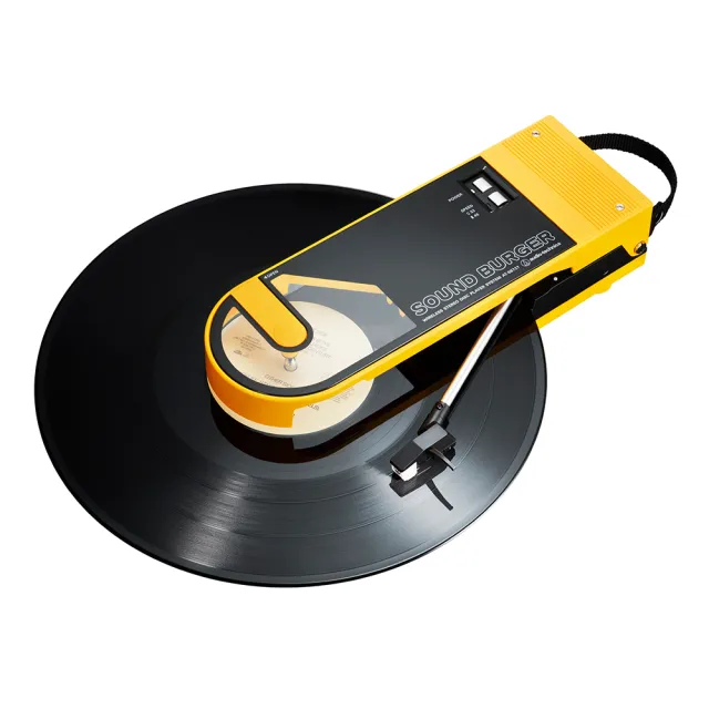 【audio-technica 鐵三角】AT-SB727 Sound Burger漢堡機(無線可攜式 黑膠唱盤)