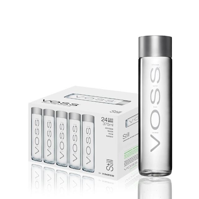 【VOSS 芙絲】挪威天然礦泉水 玻璃瓶裝375mlx24入 總代理直營 