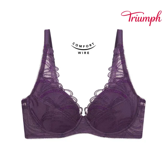 【Triumph 黛安芬】環保親膚材質 天生優雅系列 軟鋼圈內衣 CE(深紫)
