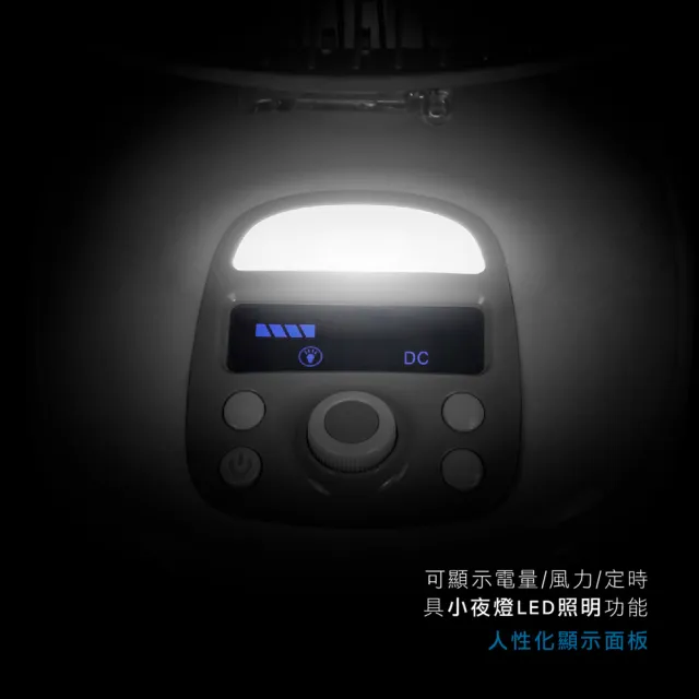 【KINYO】14吋充插二用充電風扇/露營扇(戶外/停電應急必備 超值2入組 CF-1455)
