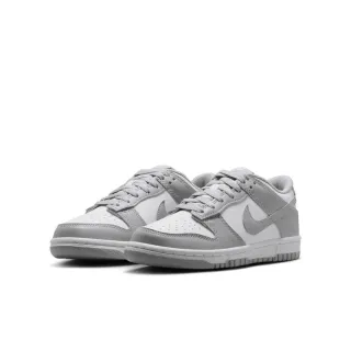 【NIKE 耐吉】Nike Dunk Low Smoke Grey GS 煙灰色 低筒 百搭 休閒鞋 大童鞋 FB9109-123