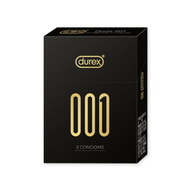 【Durex 杜蕾斯】001水性聚氨酯標準裝保險套衛生套安全套避孕套2入(情趣用品.保險套.衛生套)