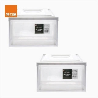 【特力屋】2入組 日本IRIS 8L抽屜箱 26.4X37X15.9cm(整理箱 收納箱)