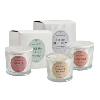 【Mathilde M 法國瑪恩】珠寶罐香石蓋三蕊香氛燭 400g(香氛任選/居家香氛/除臭/擴香/送禮/交換禮物)